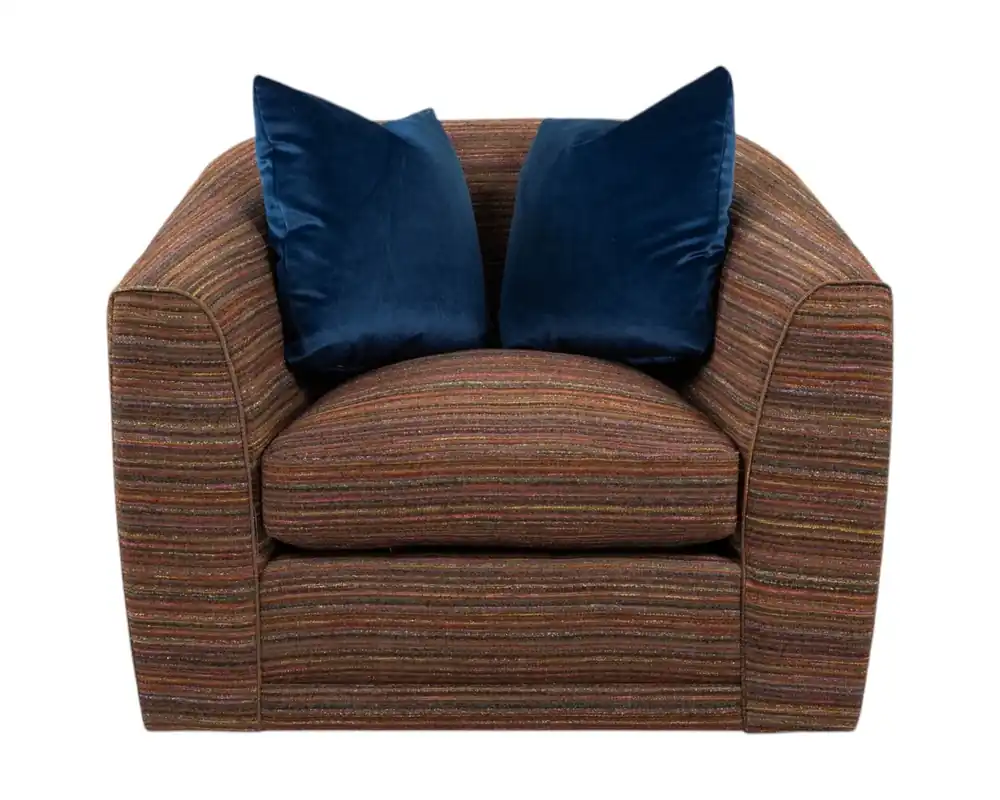 Flexsteel Jewel Swivel Chair in Carnival