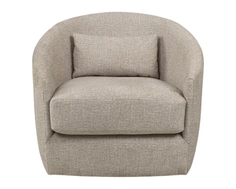 Flexsteel Shelly Swivel Chair in Oatmeal