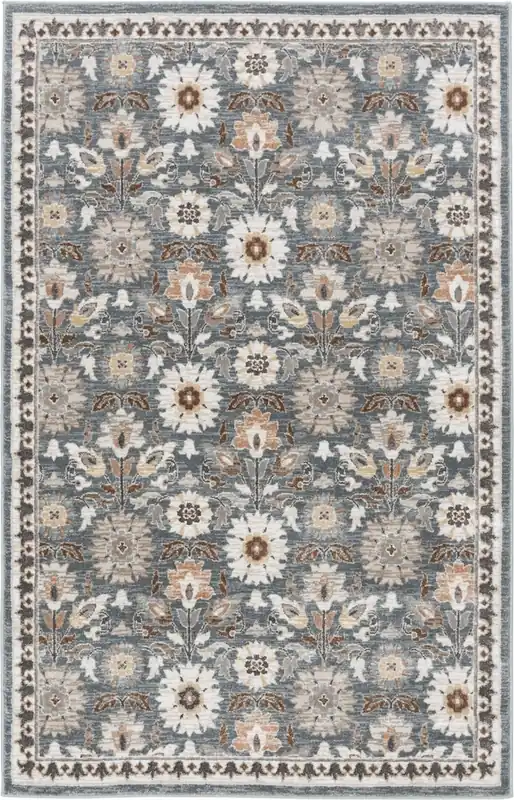 Central Oriental Tupelo Tessa Rug in Harbor Blue - 8 x 10