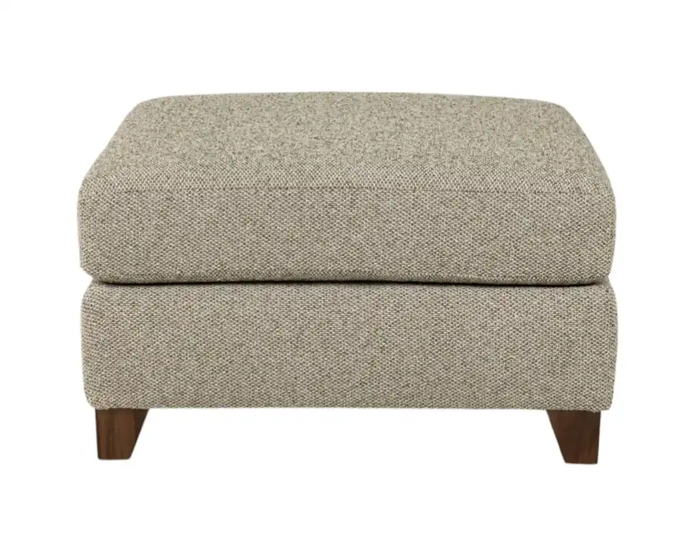 Jonathan Louis Melara Square Bumper Ottoman in Moss Green