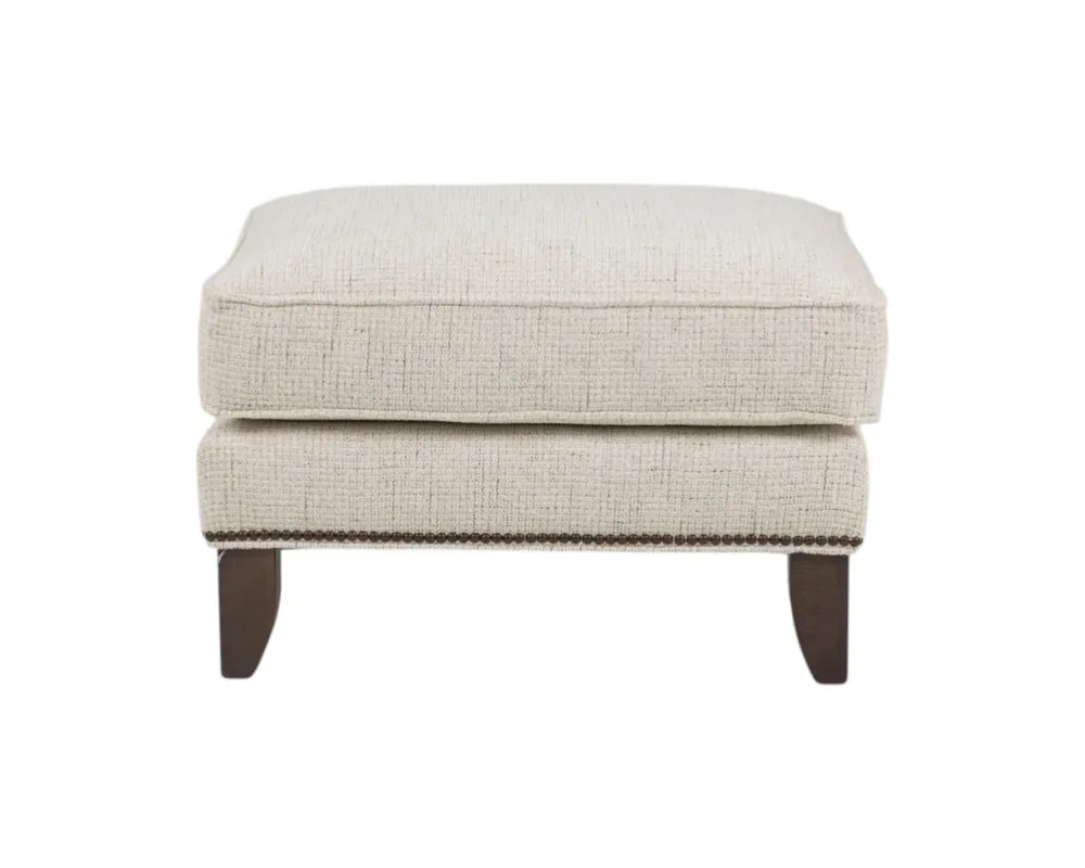 Smith Brothers 530 Collection Ottoman in Cream