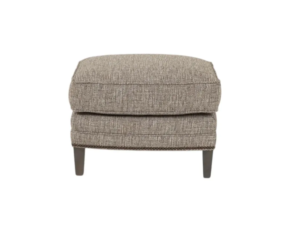 Smith Brothers 517 Collection Ottoman in Taupe