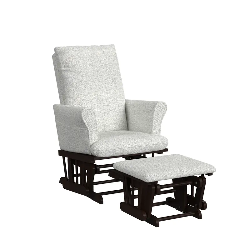 Westwood/Thomson Int'l Britt Rocker Glider Chair with Ottoman in Owl White