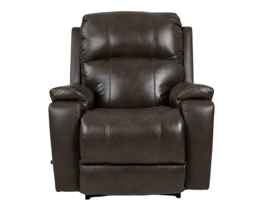 La-Z-Boy Dorian Leather Rocker Recliner in Mineral