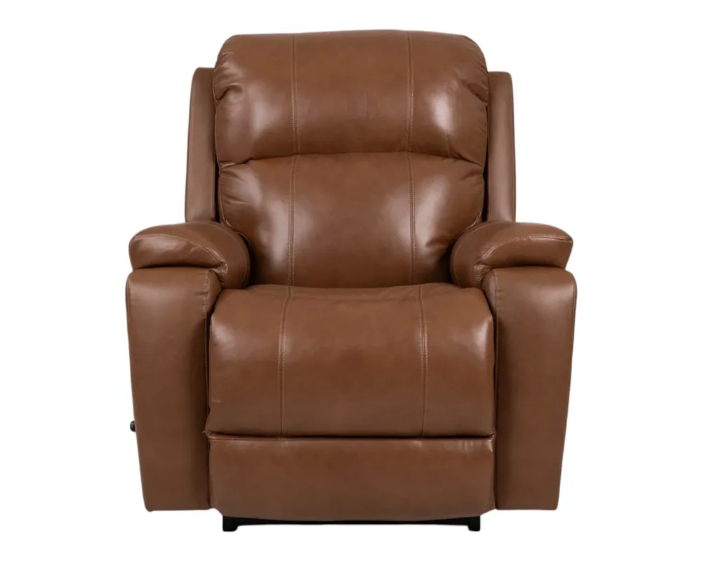 La-Z-Boy Dorian Leather Rocker Recliner in Mocha