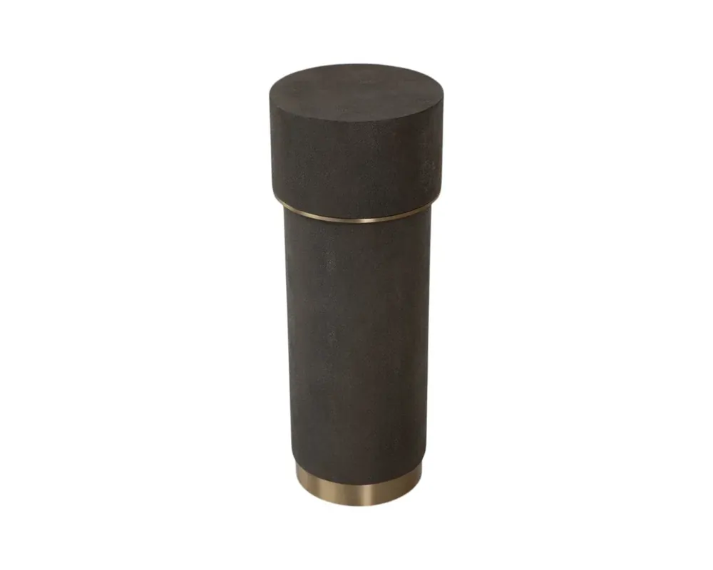 Uttermost Wessex Shagreen Accent Table in Charcoal