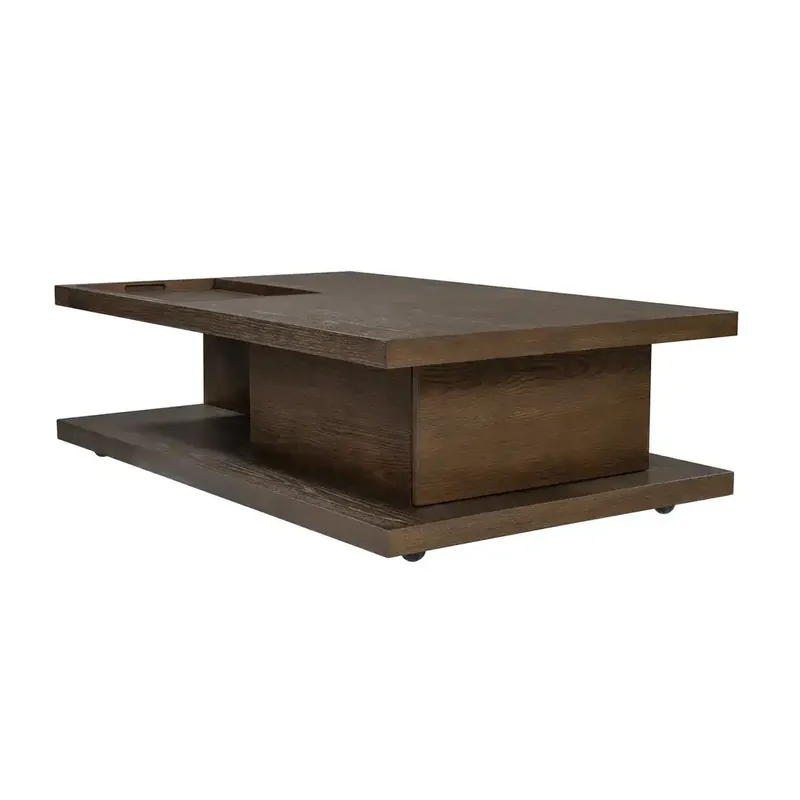 Flexsteel Athens Coffee Table with Storage and Casters