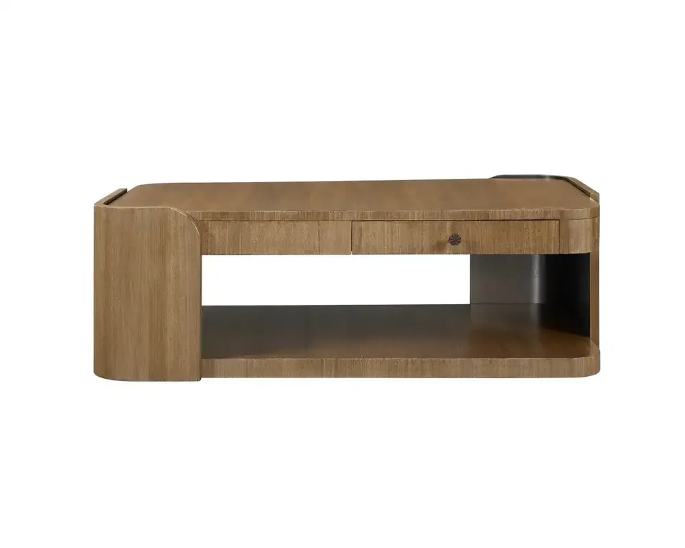 Bernards Furniture Calia Cocktail Table in Eucalyptus Brown