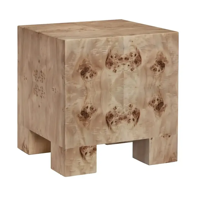 Crestview Collection Sutherland Square End Table in Natural