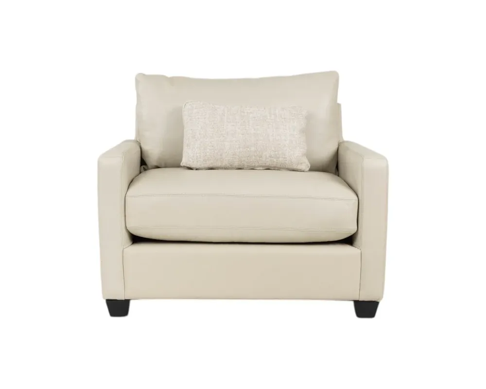 La-Z-Boy Wilmette Chair and a Half in Sutton Ivory