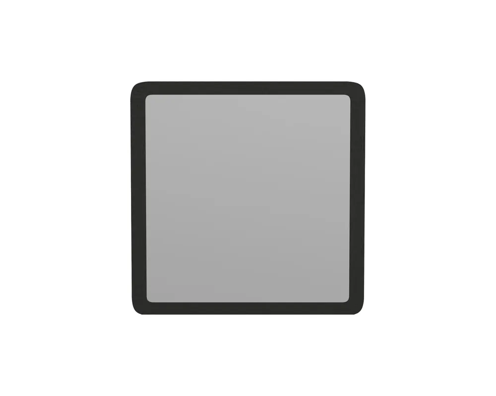 Elements Int'l Ridgemont Square Dresser Mirror in Black