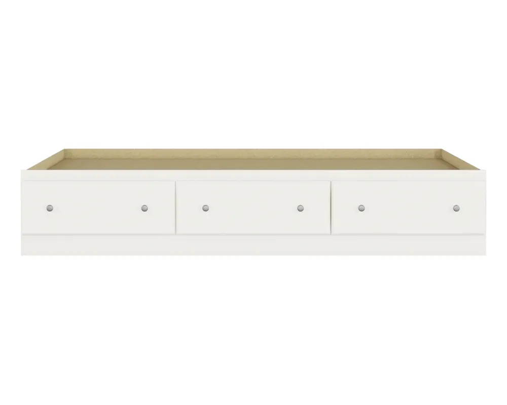 Perdue Furniture Essentials 3-Drawer Mates Bed in Rockport White - Twin