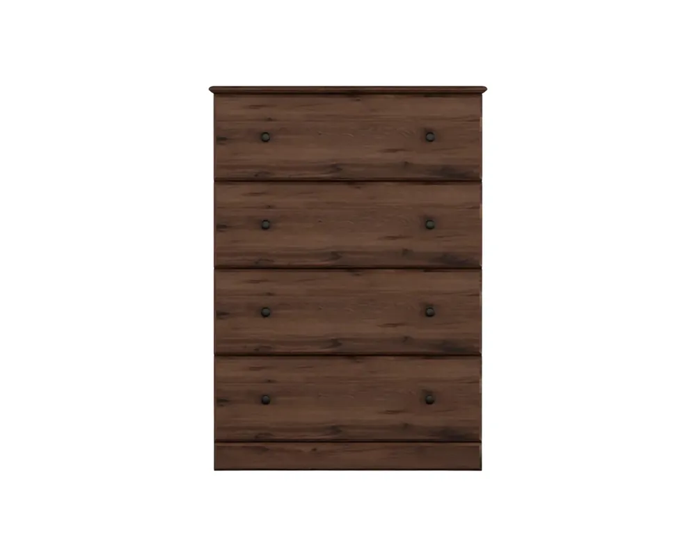 Perdue Furniture Essentials 4-Drawer Chest in Aspen Oak - 32-Inch