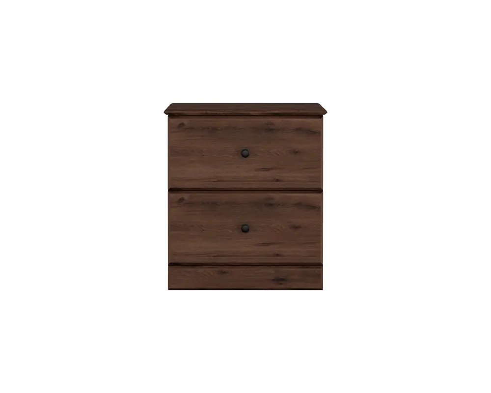 Perdue Furniture Essentials 2-Drawer Nightstand in Aspen Oak
