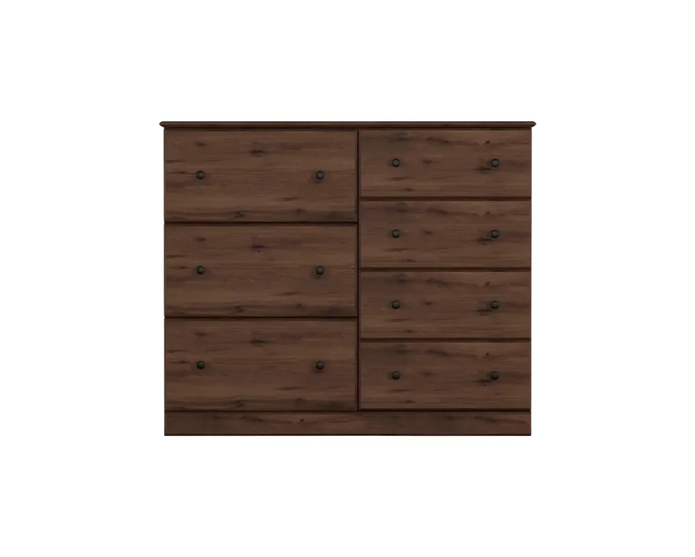 Perdue Furniture Essentials 7-Drawer Chesser in Aspen Oak