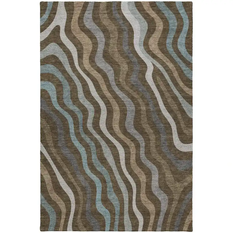 Dalyn Kenner Rug in Chocolate - 6.6 x 9.6