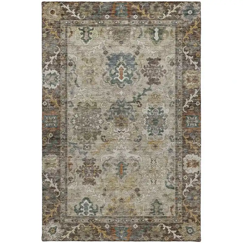 Dalyn Silk Road Rug in Chocolate - 6.6 x 9.6