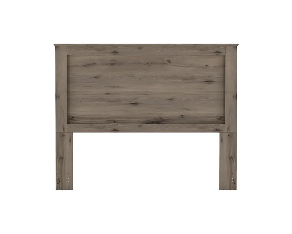 Perdue Furniture Essentials Panel Headboard in Weathered Gray Ash - Full/Queen