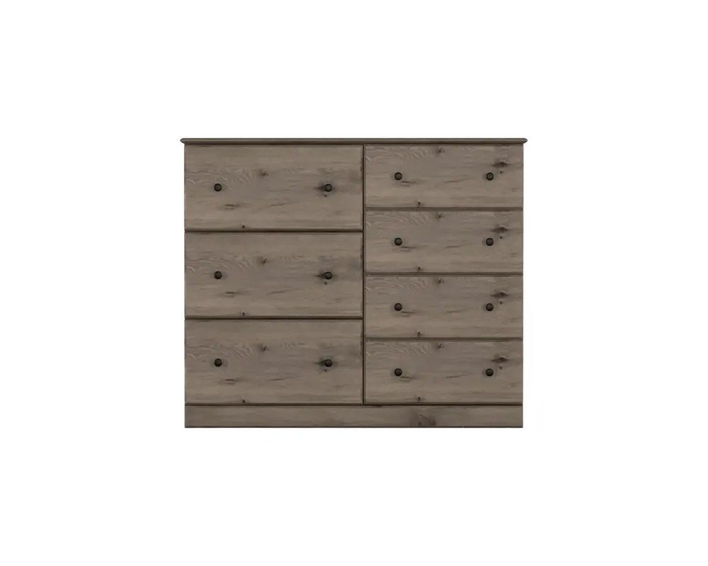 Perdue Furniture Essentials 7-Drawer Chesser in Weathered Gray Ash