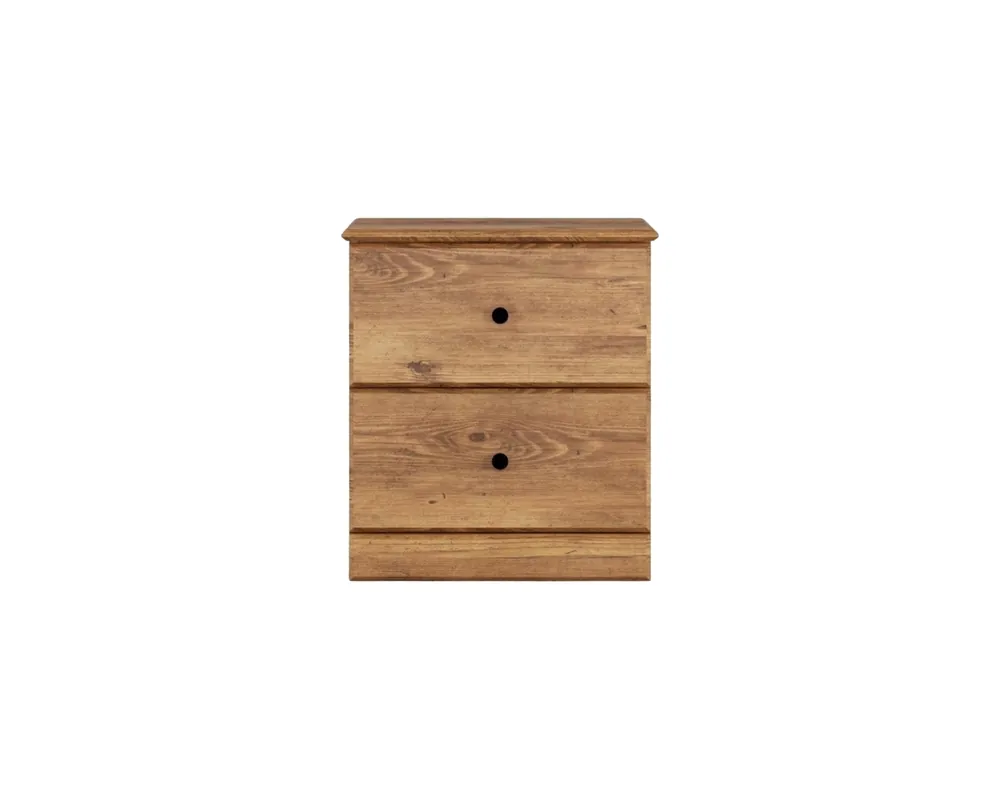 Perdue Furniture Essentials 2-Drawer Nightstand in Saratoga Pine