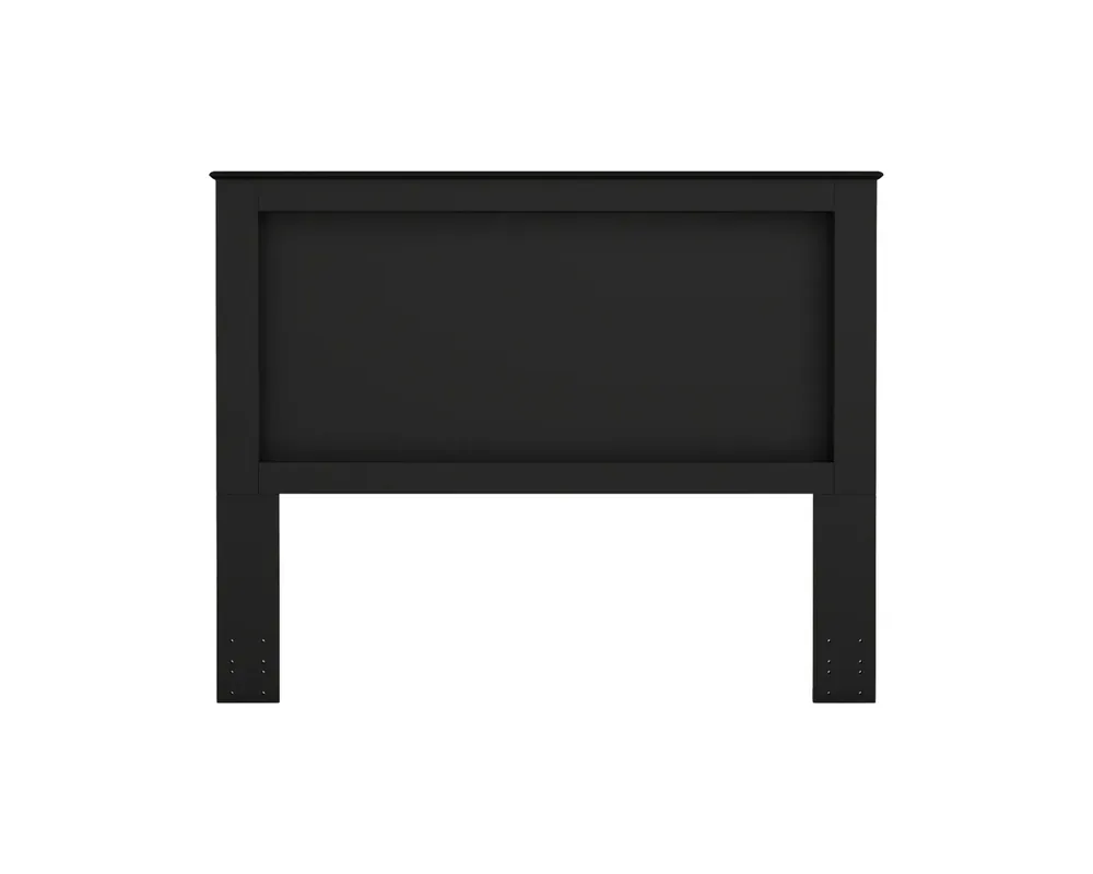 Perdue Furniture Essentials Panel Headboard in Black - Full/Queen