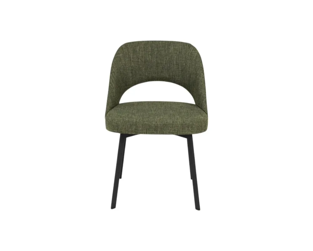 Amisco Boomerang Dining Chair in Forest Green