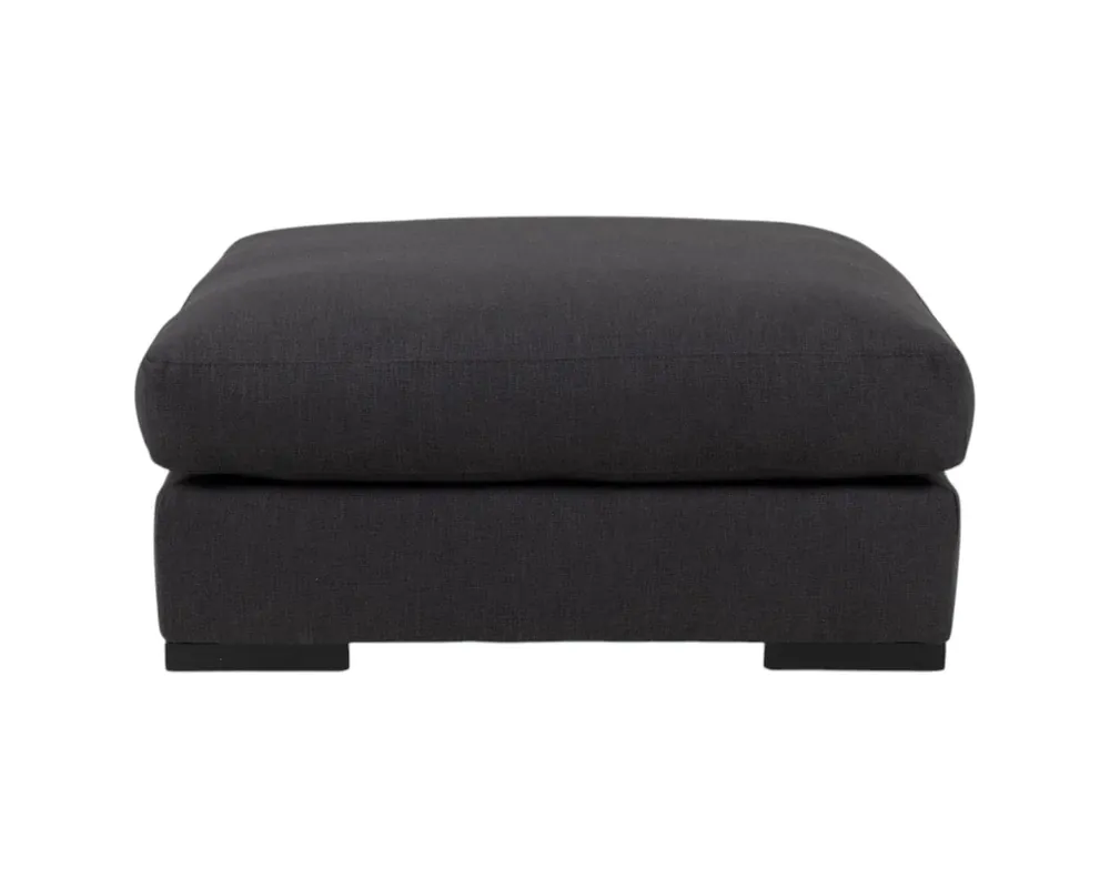 Rowe Furniture Maddox Ottoman in Onyx Black