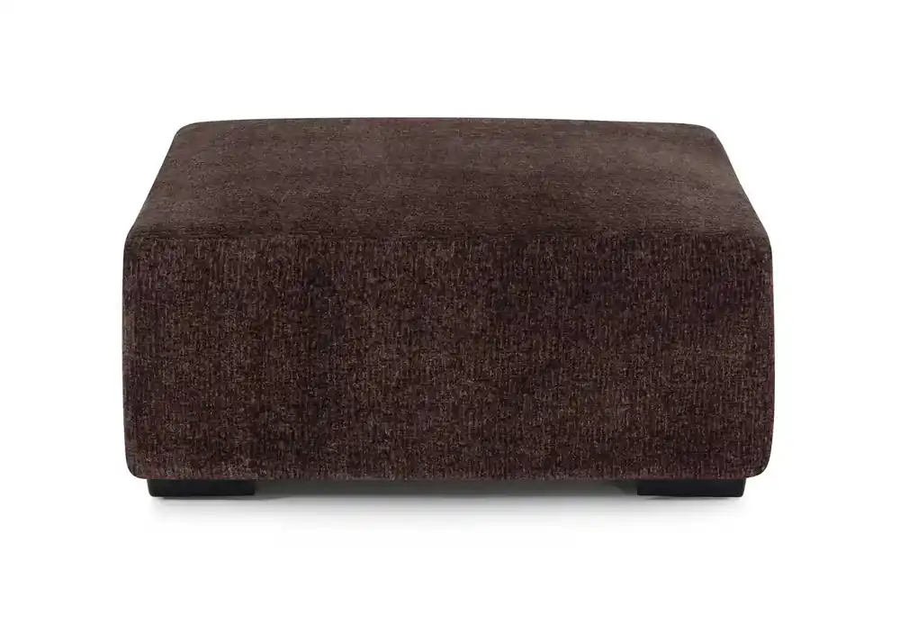 Franklin Portland Square Ottoman in Chocolate