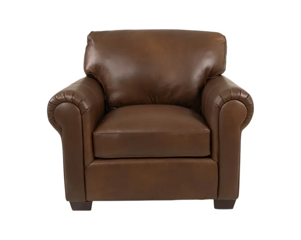 USA Leather 8850 Collection Leather Chair in Pancho Cashew