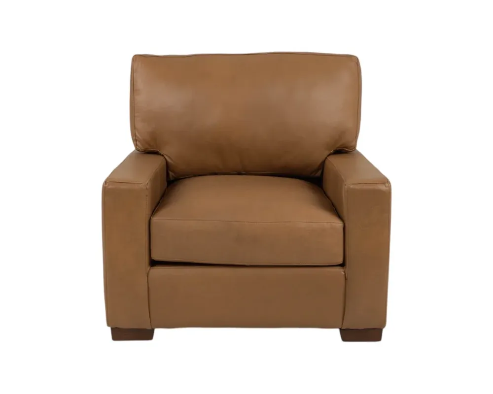 USA Leather 9950 Collection Leather Chair in Pancho Camel