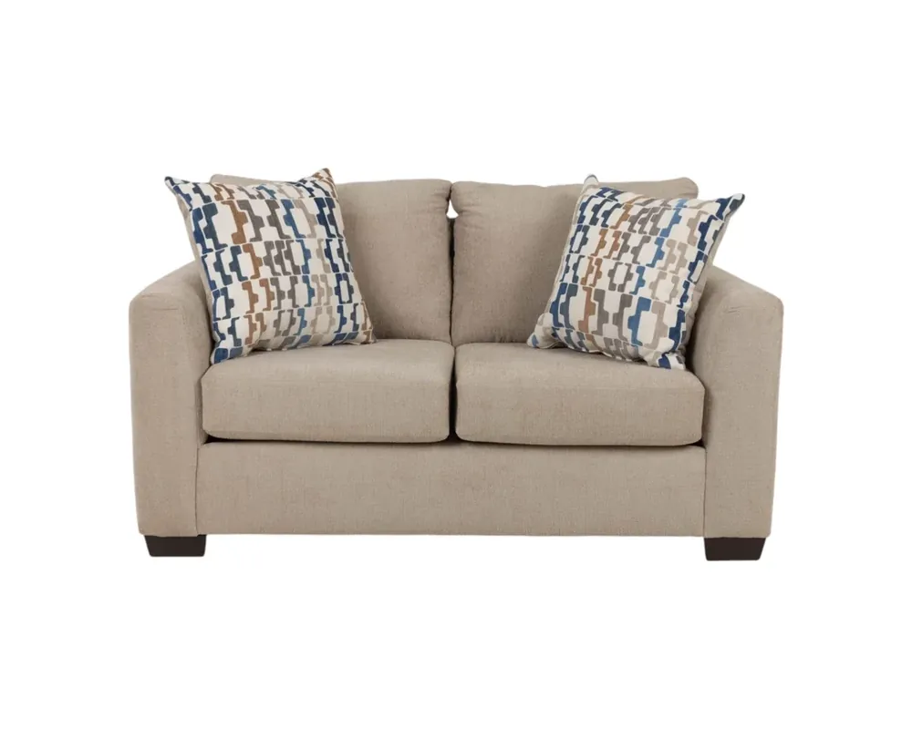 Washington Furniture Franz Loveseat in Parchment