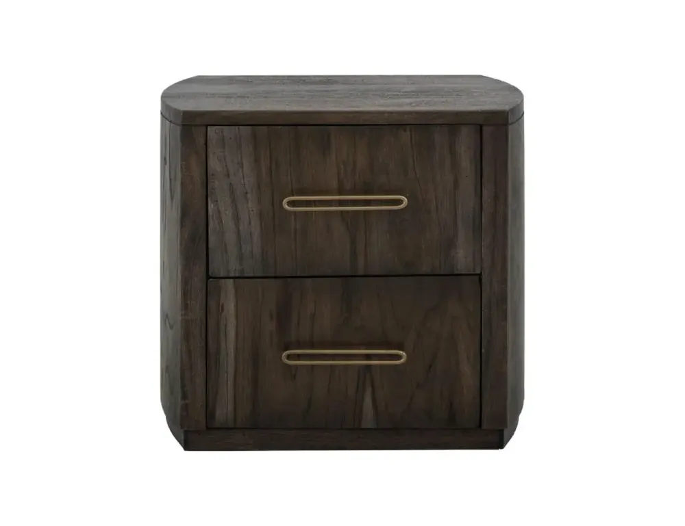 Int'l Furniture Balam 2-Drawer Nightstand in Black