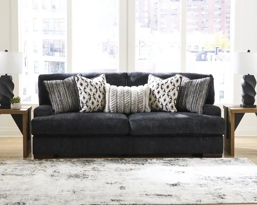 Ashley Whitmore Manor Sofa in Black Pearl