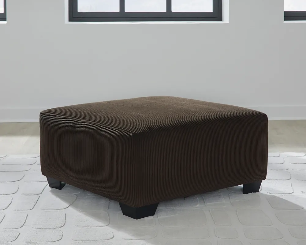 Ashley Kimlee Oversized Accent Ottoman in Chocolate