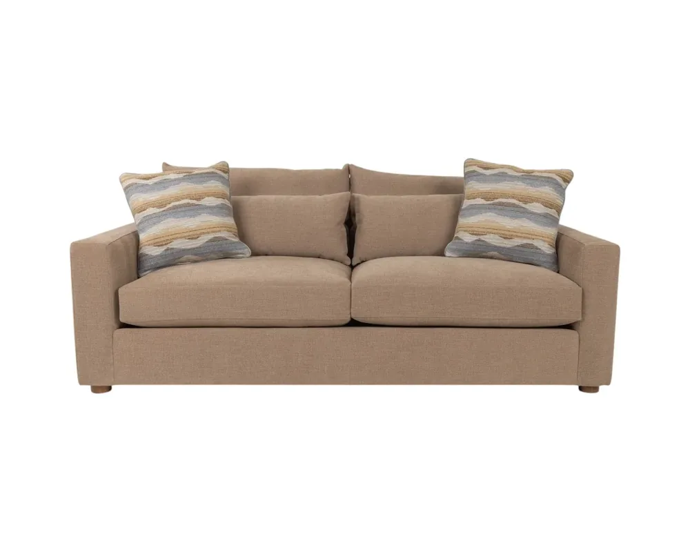 Norwalk Furniture Perry Sofa in Luelle Brown