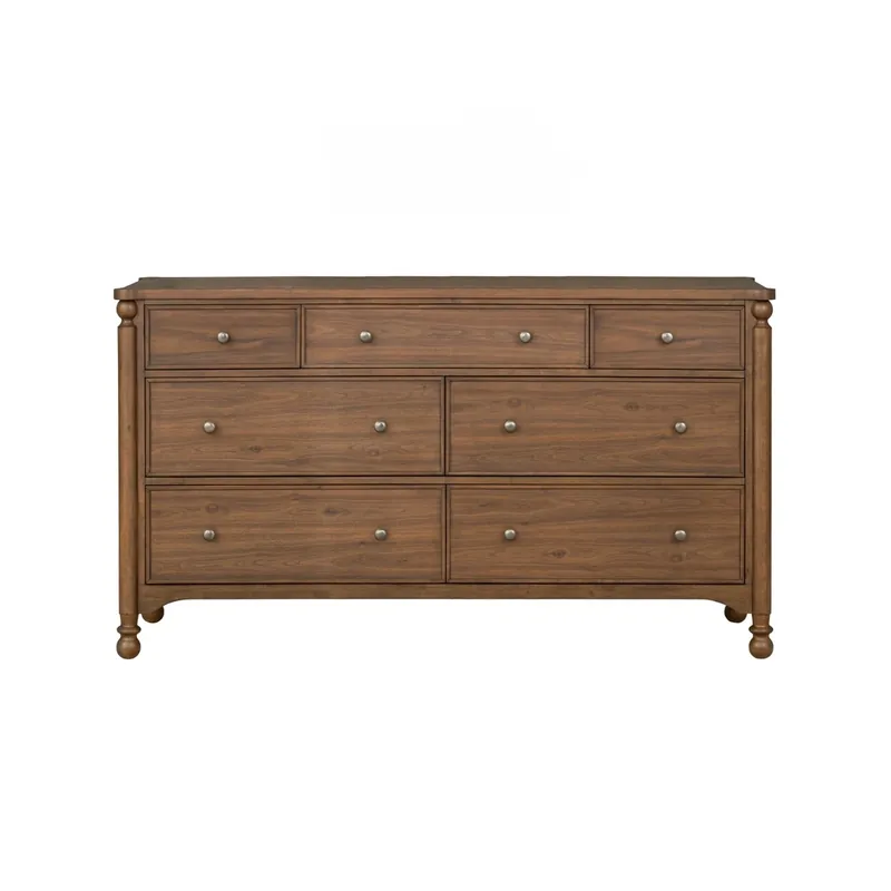 Flexsteel Azalea 7-Drawer Dresser in Legacy Walnut