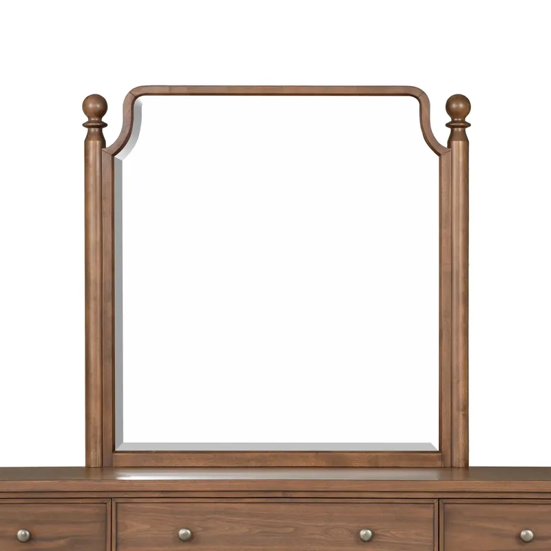 Flexsteel Azalea Dresser Mirror in Legacy Walnut