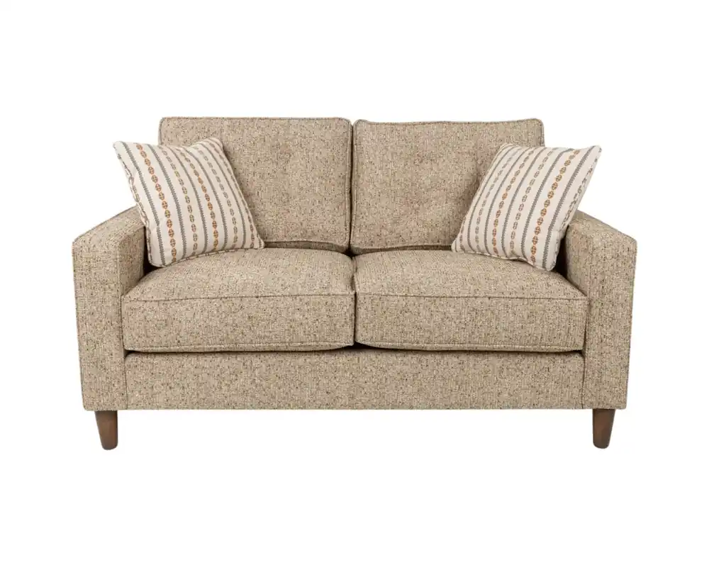 Norwalk Furniture Louise Loveseat in Pia Brown