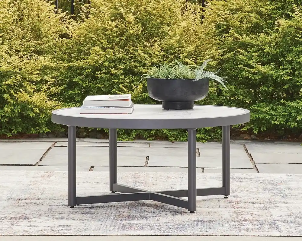 Ashley Ocean Beach Outdoor Round Cocktail Table