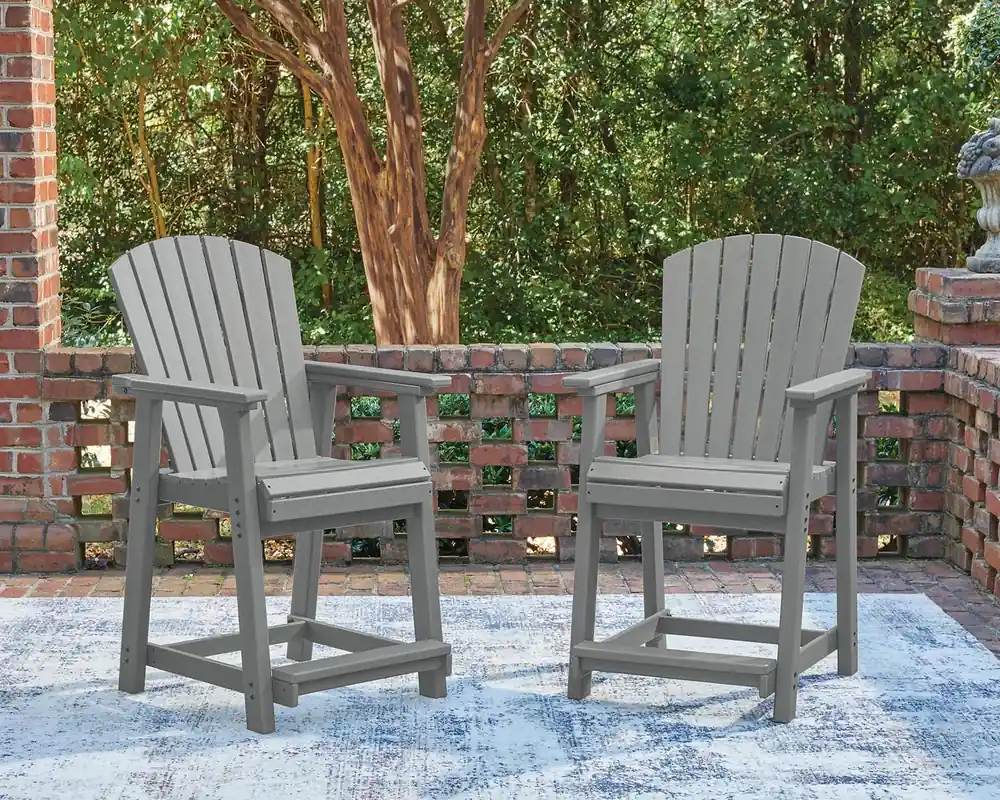 Ashley Sanctuary Beach Outdoor Counter Stools - Set of 2