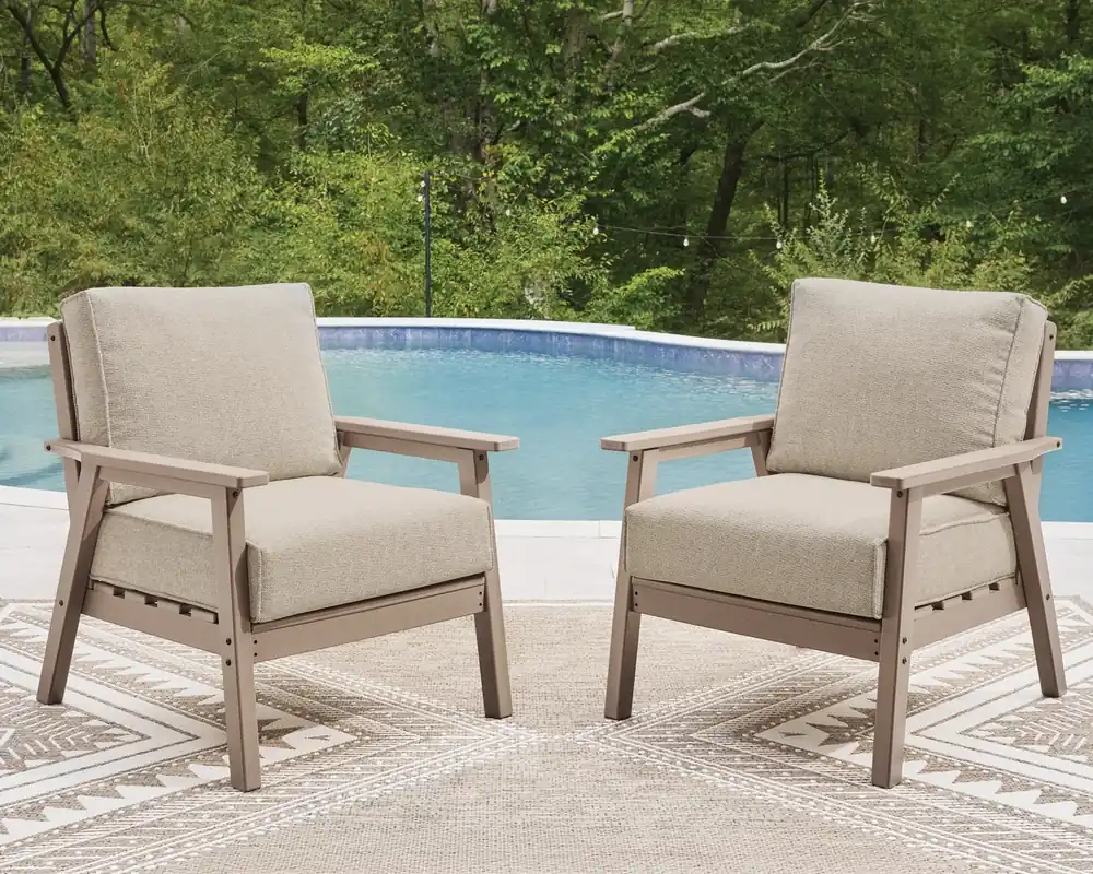 Ashley Grover Beach Outdoor Lounge Chairs - Set of 2