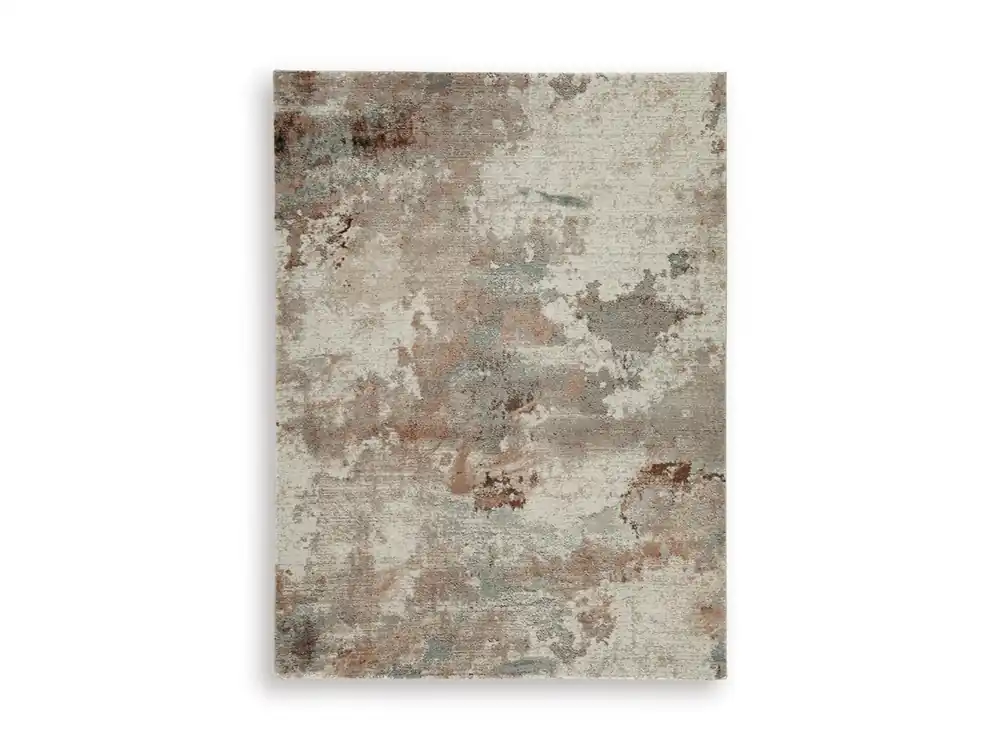 Ashley Jadenburg Rug in Gray/Sienna - 5.2 x 6.9
