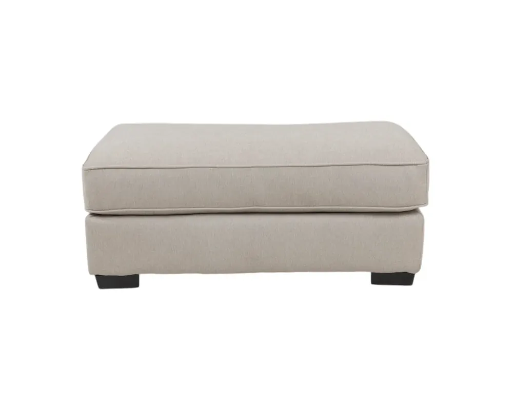 Jackson Alden Ottoman in Linen