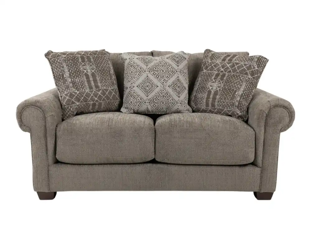 Jackson Barrett Loveseat in Stone Gray