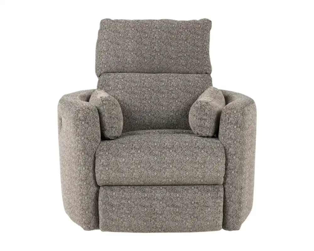 Jackson Barrett Swivel Recliner in Stone Gray