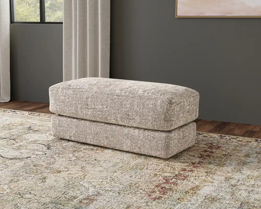 Jackson Jaden Ottoman in Steel Gray