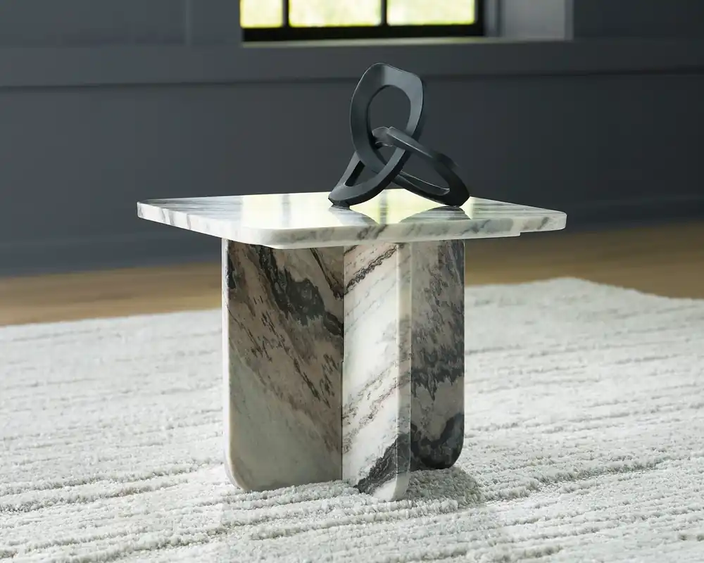 Ashley Baretton Marble Accent Cocktail Table