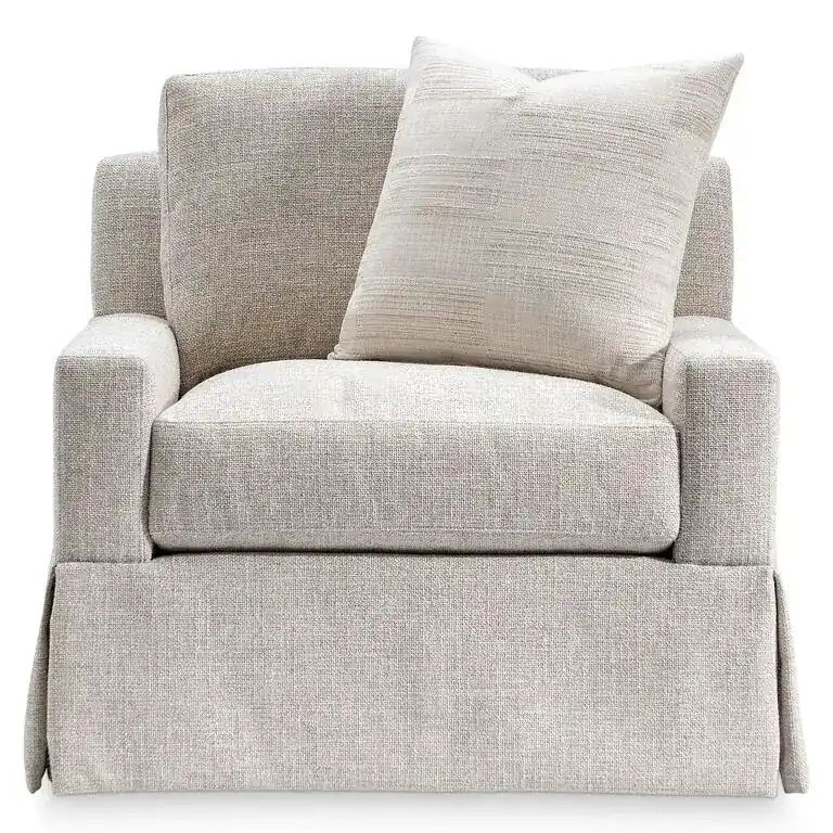 Bernhardt Sutton Swivel Chair in White