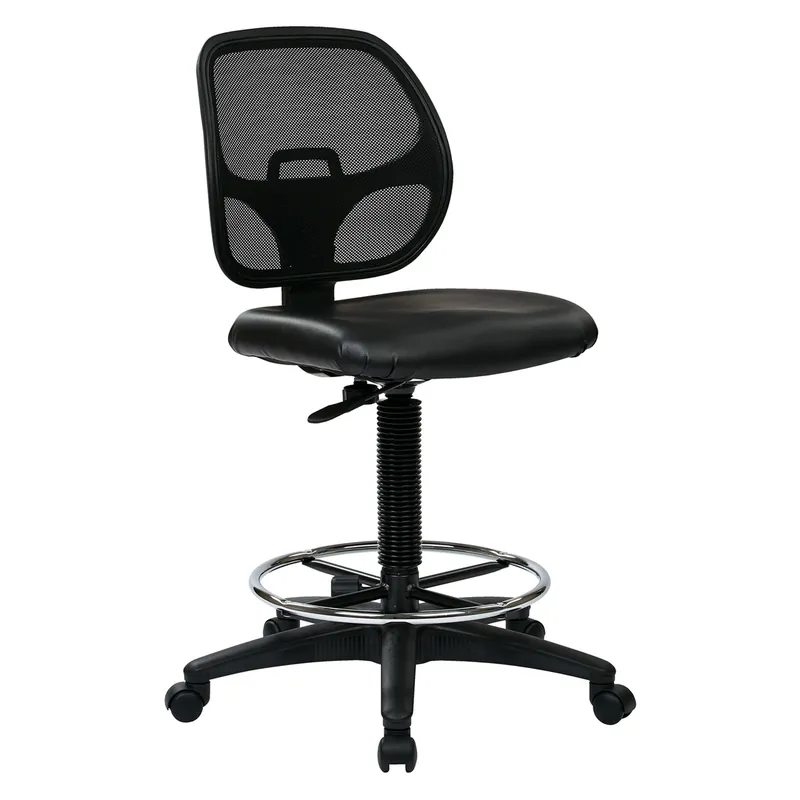 Officestar Products DC2990 Sit/Stand Office Chair in Black