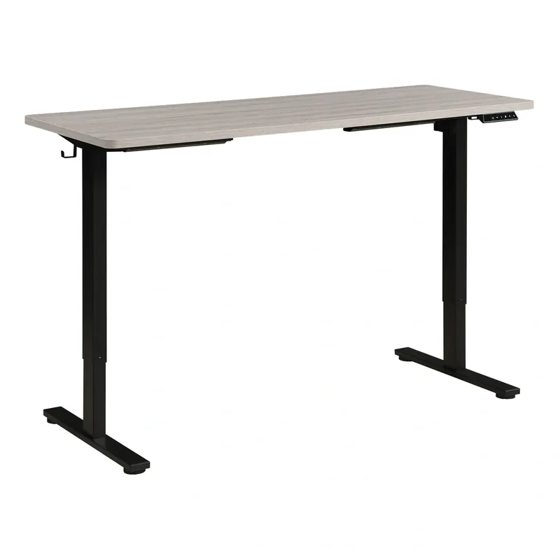 Officestar Products Pirmo Electric Sit/Stand Desk in Gray